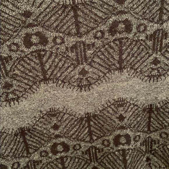 Loft Charcoal Lace Design Sweater - Picture 2 of 6